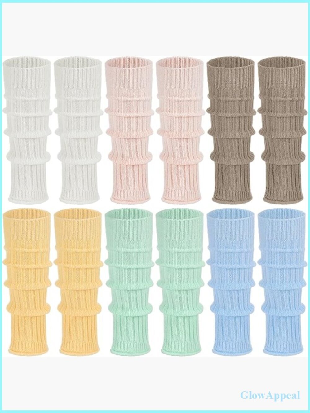 6 Pairs Japanese Leg Warmers Kawaii Knitted Loose Socks Lolita Costume